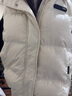 鸭鸭（YAYA）羽绒马甲女外穿秋冬新款情侣男女同款连帽马夹背心羽绒服外套 米白色 M /160(建议100-115斤) 实拍图