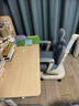 读书郎儿童学习书桌椅套装可升降中小学生桌椅子写字家用课桌香草蓝T12 1米楹木桌+光谱大路灯+追背椅蓝 实拍图