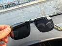 明月 京野偏光夹片变色墨镜男士开车驾驶专用眼镜女防太阳光户外夹片 偏光夹片-灰片18016 C13 实拍图