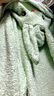 洁丽雅（Grace）可穿戴儿童家居浴袍女斗篷带帽柔软吸水大宝宝浴袍裹巾 绿色 实拍图