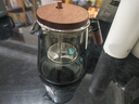 古德窑 茶壶泡茶壶茶水分离飘逸杯2025新款玻璃内胆一键过滤泡茶杯茶具 胡桃木玻璃烟灰款飘逸茶壶 650ml 实拍图