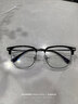 CAPONI纯钛近视眼镜理工男超轻半框变色防蓝光平光镜女斯文眉形可配度数 实拍图