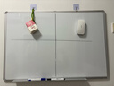 得力(deli)90*60cm悬挂白板 白板写字板 黑板 磁性悬挂式小白板 实心纤维板芯黑板 教学家用白板 92608 实拍图