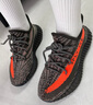阿迪达斯Yeezy350透气椰子男女休闲鞋HQ7045 44 实拍图