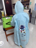 牧萌儿童雨衣带书包位男童女童女孩加长全身学生雨披 蓝色太空人 3XL 实拍图