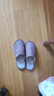 回力日系柔软情侣棉拖秋冬家居室内保暖棉鞋男款HL0006咖啡42-43码 实拍图