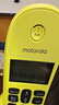 摩托罗拉（Motorola）数字无绳电话机 无线座机 子母机一拖一 办公家用 中文显示 双免提套装CL101C(青柠色) 实拍图