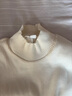 优衣库女装罗纹高领T恤/长袖小高领内搭479588 00 白色 S /155/80A 实拍图