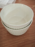 奶油风碗碟套装新款家用高颜值陶瓷餐具碗盘筷子轻奢耐高温 4.5英寸美式碗奶油色2只装 2件套 实拍图