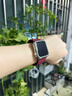 MSSM适用苹果手表表带Apple Watch S11/10硅胶磁吸带iwatch S9/se3/ultra3新年圣诞表带-酒红色 实拍图