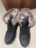 全洲狼 雪地靴男冬季新款东北棉鞋男大码抗寒防水加绒保暖轻便防滑靴子 黑色棉鞋-升级版 加绒 42 (260mm) 实拍图