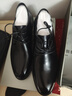 蜘蛛王皮鞋春秋季男士真皮男鞋舒适商务系带正装德比婚鞋 28015 黑色 43 实拍图