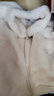 优衣库女装男装长绒摇粒绒拉链茄克/长袖外套夹克冬新款479611 01 乳白色 L 实拍图
