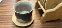 班意 竹制茶杯垫架功夫实木茶垫品茗茶托垫子套组隔热垫茶具茶道配件 杯托架M款（8片圆形垫） 实拍图