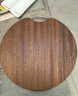 美厨（MAXCOOK）乌檀木砧板切菜板 圆形案板剁肉墩家用加厚实木粘板 大号36*3cm 实拍图