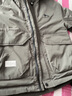 罗蒙（ROMON）秋冬加棉加厚外套男士青年棉衣服休闲连帽工装款防风夹克冲锋衣男 M1091灰绿色 2XL 实拍图