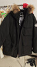 京东京造【进口极寒95鹅绒服】羽绒服男外套女冬季新款中长款 曜石黑 XL 实拍图