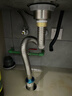 家韵（jiayun） 厨房洗菜盆下水管全套304不锈钢配件洗碗池水槽加长下水器排水管 【JD物流】下水管60CM+110下水器 实拍图