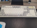 前行者V1蓝牙无线键盘鼠标套装机械手感静音三模男女生办公高颜值键鼠便携电脑笔记本平板iPad手机通用 奶油灰-双模键鼠套装-白光【无线/蓝牙】 实拍图