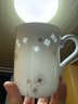富玉陶瓷景德镇玲珑瓷带勺带碟泡茶杯女士办公室喝水杯 四叶草马克杯4件套 实拍图