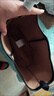 裘真情人节礼物慵懒遇水桶包女腋下单肩包复古通勤包头层植鞣牛皮包包 咖啡色-中号 实拍图