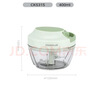 乐扣乐扣（LOCK&LOCK）多功能手动料理器 厨房拉蒜器绞肉机蔬菜切碎器 婴儿辅食搅碎机 CKS315-400ml 实拍图