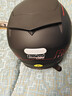 坦克摩托车头盔3C四分之三盔T536四季防风B.Duck电动车安全帽男女 亚黑洛克【热卖】【彩色镜片+透明镜片】 XXL（建议头围60-62cm） 实拍图