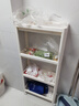 京东京造 厨房置物架 落地收纳柜调料餐边碗橱柜储物蔬菜小推车 白色 4层 实拍图