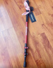 探路者喀纳登山杖手杖碳素碳纤维可伸缩超轻户外徒步便携爬山棍 燎原红 实拍图
