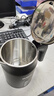 烧水壶热水壶电热水壶电水壶煮水壶恒温便携家用新款食品级不锈钢0.8L小型容量 0.8L 商务黑 实拍图