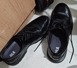 海澜之家HLA皮鞋男商务休闲秋冬正装德比鞋子HAAPXM1EBH077 黑色44 实拍图