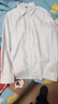 南极人衬衫男 纯色长袖商务衬衫男士棉质舒适衬衣外套修身白衬衫男4XL 实拍图