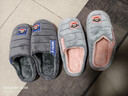 大嘴猴（paul frank）棉拖鞋女士秋冬季室内家居拖鞋毛绒保暖厚底棉鞋女款浅灰260PF607 实拍图