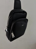 沙驰男包单肩斜跨包大容量2025新款品牌休闲通勤骑行运动男士帆布胸包 【经典黑】官方正品/顺丰发货 实拍图