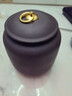 腾翰嘉家用茶罐精品高档紫砂茶叶罐大号陶瓷密封罐中式普洱储茶罐紫砂罐 茶-（半斤） 实拍图