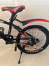 凤凰（Phoenix）儿童自行车山地车男女学生脚踏车6-15岁童车 霸道 黑红色 22寸 实拍图