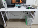 全品屋 可折叠桌电脑桌台式学生长条桌卧室简易书桌写字学习桌桌子办公 长100CM*宽60CM*74CM 实拍图