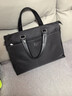 袋鼠商务公文包男士手提包单肩包斜挎包办公通勤14英寸笔记本电脑 黑色 实拍图