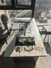 亿品天城轻奢简约现代岩板茶桌椅组合阳台烧水壶一体办公室石板小茶台茶几 1.4米单桌+1轻奢椅+2牛角椅 【材质升级+包送货+包安装】 实拍图