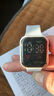 其他品牌高颜值LED手表时尚方形学生科技感超强夜光数字个性运动 白色 实拍图