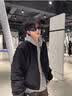 主意范（ZHUYIFAN）夹克男飞行员春秋cleanfit休闲整套立领棒球服外套短款工装冲锋衣 黑色加棉升级 L 110-130斤 实拍图