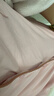 浪莎睡衣女夏季可外穿纯色长袖宽松休闲大码家居服套装 粉色【开衫款 四季可穿】 L 实拍图