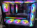 玩嘉棱镜二代7PRO V2机箱12CM散热风扇14cm神光同步5V3针ARGB静音PWM温控积木控制器集线器四代4pro 棱镜II代白色（正向风扇）（5V三针接口） 实拍图