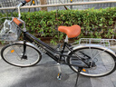 兰令自行车成年人通勤铝合金女士亲子带小孩城市上班代步变速单车 花语-曜夜黑【升级弯把+加厚座垫】 26英寸 禧玛诺7速 实拍图