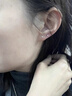 QMXD纯999足银耳钉女2025年新款养耳洞耳环睡觉免摘耳骨钉耳棒防堵针 s999足银耳钉 一对 实拍图