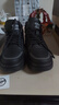 奥康冬季2025新款棉鞋男款真皮中高帮加绒保暖休闲棉皮鞋男羊毛雪地靴 黑色 真皮羊毛 40 实拍图