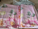富安娜纯棉60S长绒棉床上套件 贡缎床品素绣床品 152*210cm蓝色 实拍图