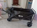 探险者露营车折叠推车户外露营儿童小推车营地车拉年货小拖车聚拢型推车 350L 曜石黑-双刹坦克轮+后开模式 实拍图