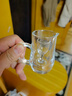 CLITON白酒杯分酒器套装一口杯高脚玻璃小酒杯带把分酒壶烈酒杯6壶8杯 实拍图