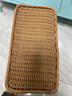 ken's仿藤编购物篮日式买菜篮子手提花篮编织包野餐篮宠物水果篮 棕色新款 实拍图